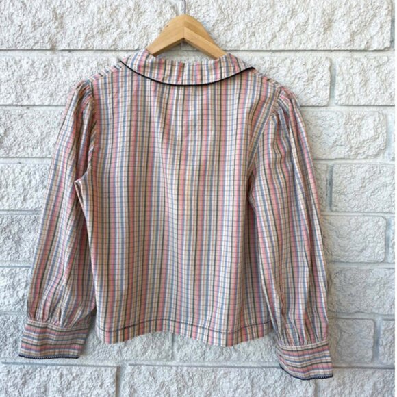 NWOT THE GREAT. river banks top in pastel plaid - Picture 5 of 6